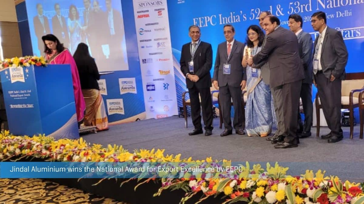 Jindal Aluminium wins EEPC’s ‘Star Performer’ award